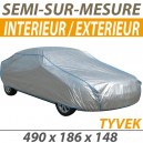 Housse int&eacute;rieure/ext&eacute;rieure semi-sur-mesure en Tyvek - Housse auto : Bache protection Bmw Serie 3 E92 cabriolet